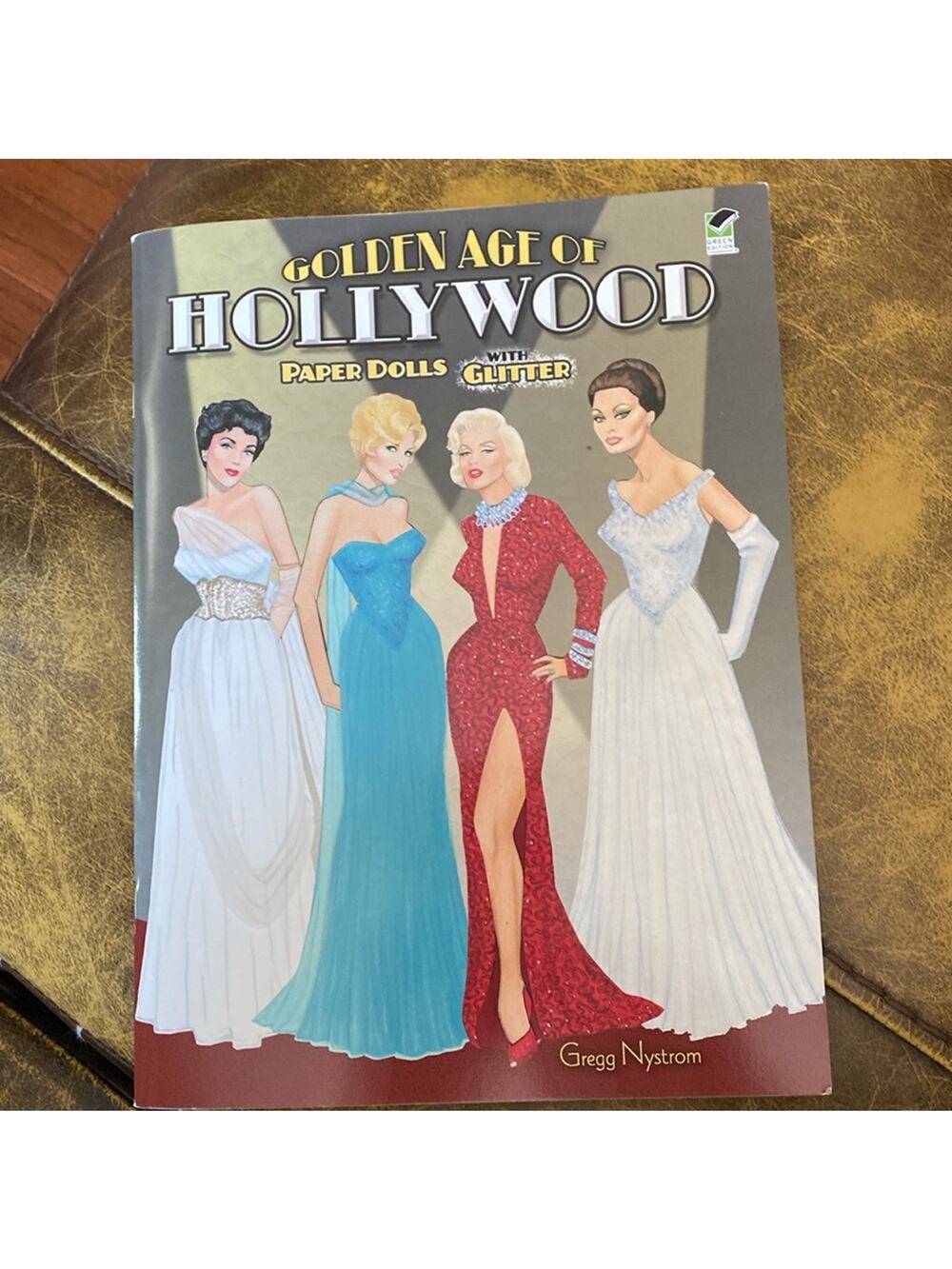 Vintage Golden Age of Hollywood Paper Dolls with Glitter by Gregg Nystrom